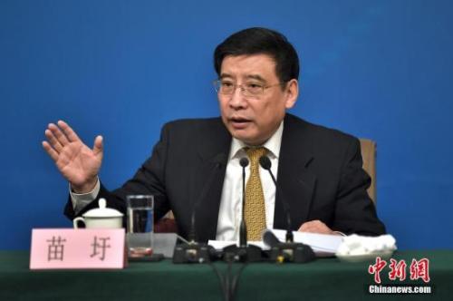 資料圖：苗圩。<a target='_blank' href='http://www.chinanews.com/'>中新社</a>記者金碩攝